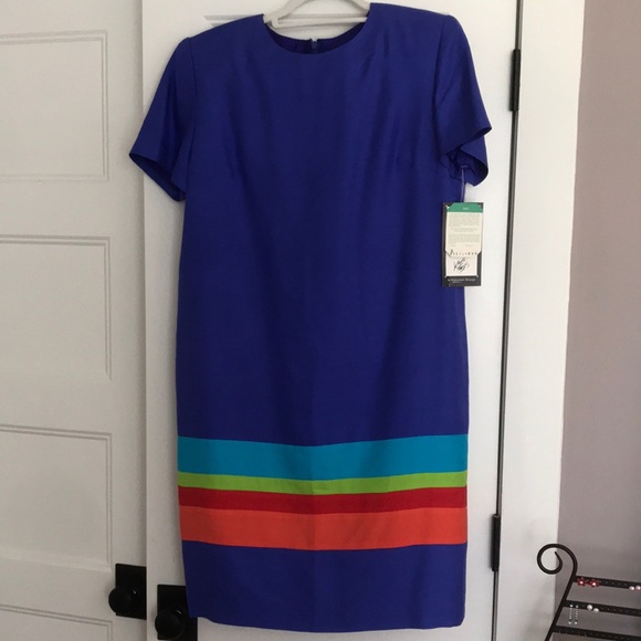 NWT Silk ADRIANNA PAPELL Dress - Picture 1 of 4